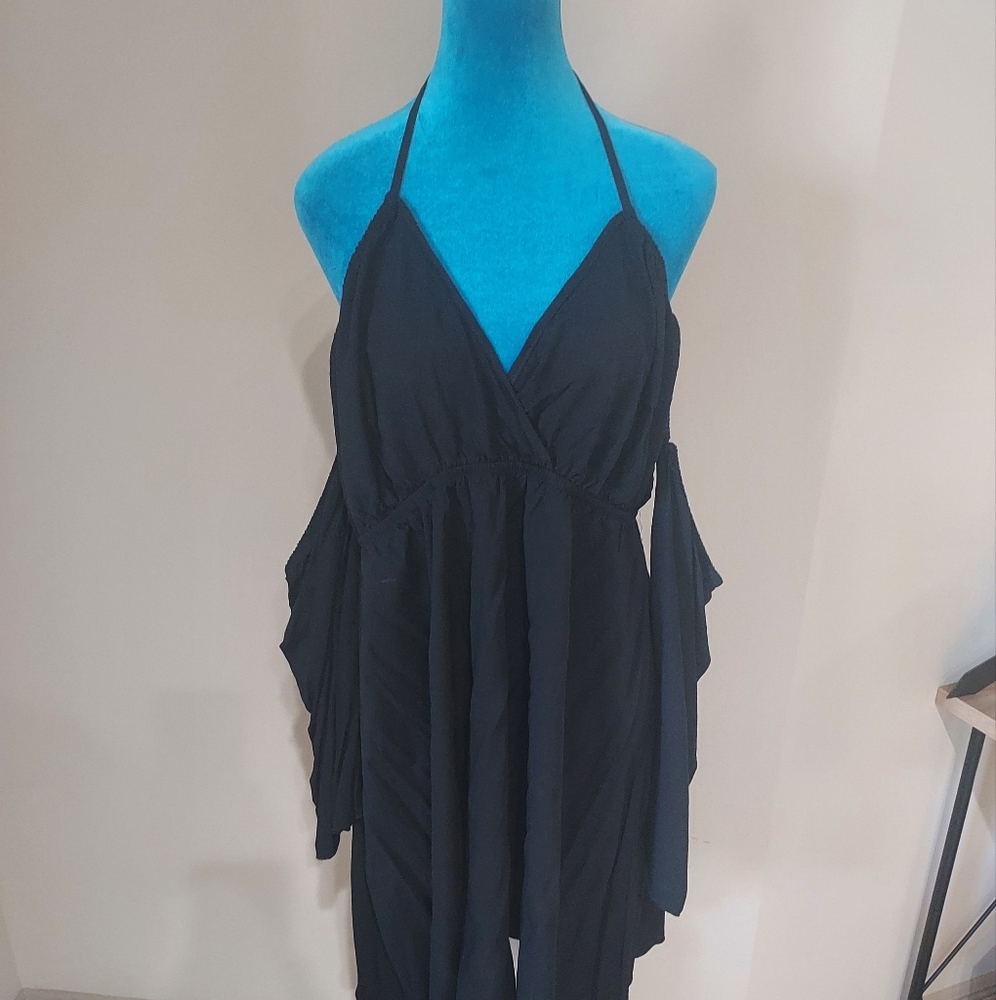 Backless Cold shoulder dress
